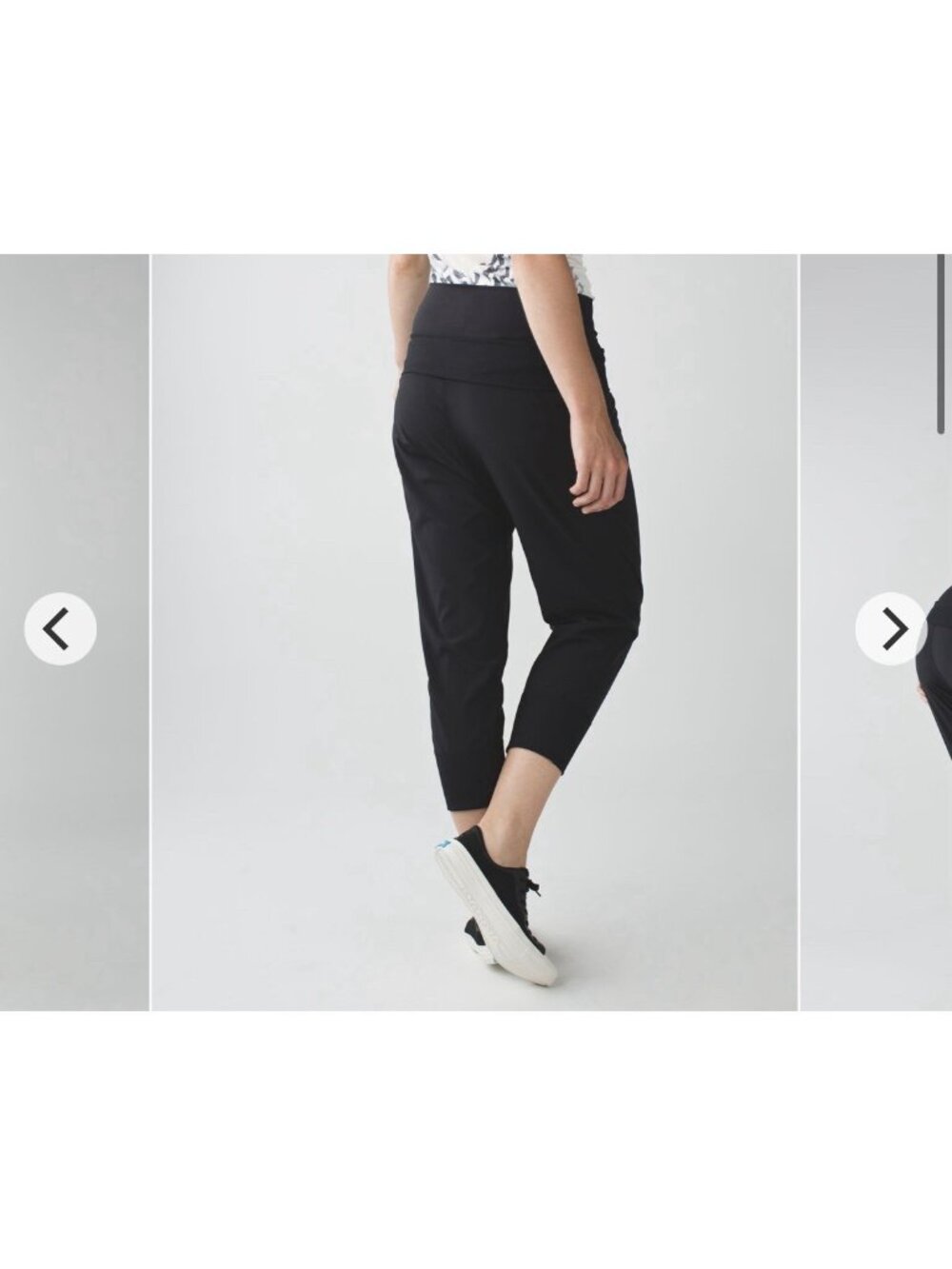 Lululemon Dance To Yoga Pant Women’s 8 Black Drape Front Overlay Harem